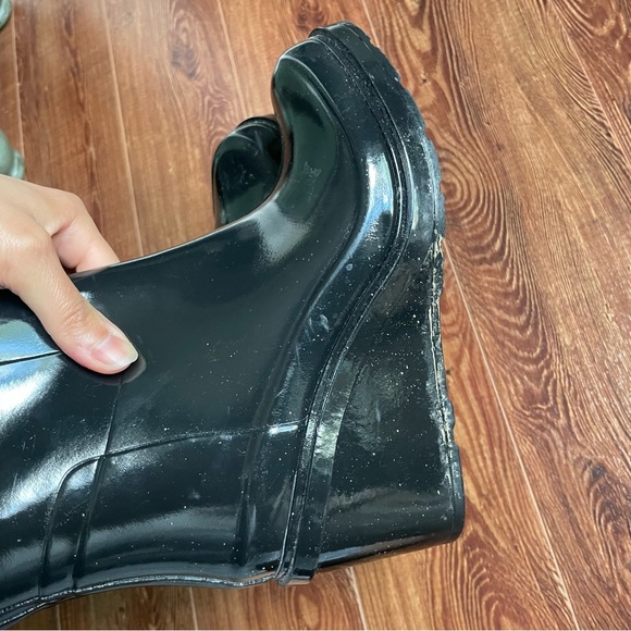 Women’s size 6 Hunter boots, wedge knee high - Picture 8 of 8